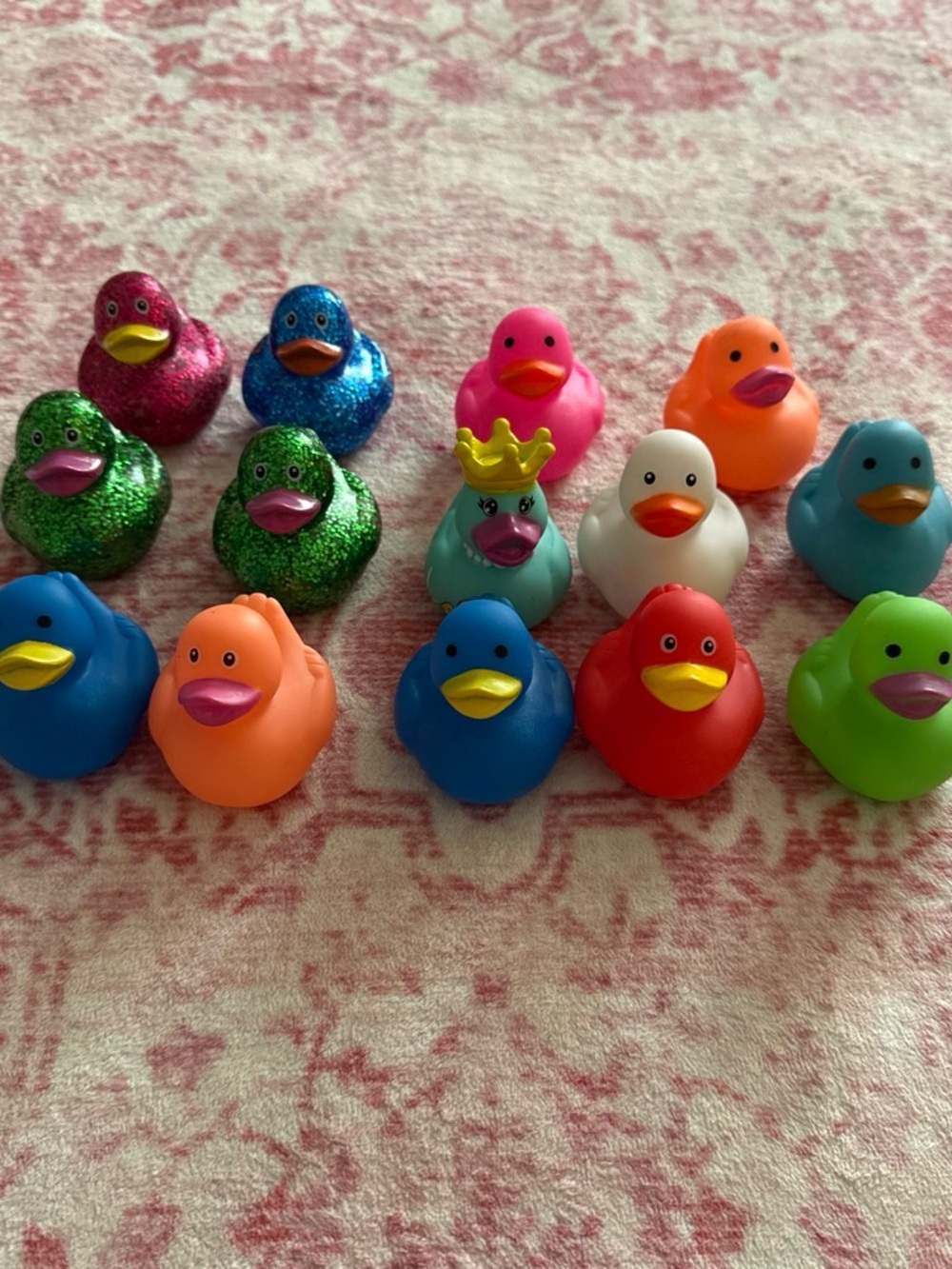 Colorful Assorted Rubber Duck Bath Toy Set - Multi-Color
